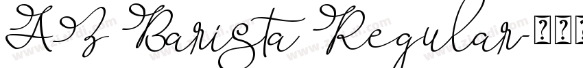 AZ Barista Regular字体转换